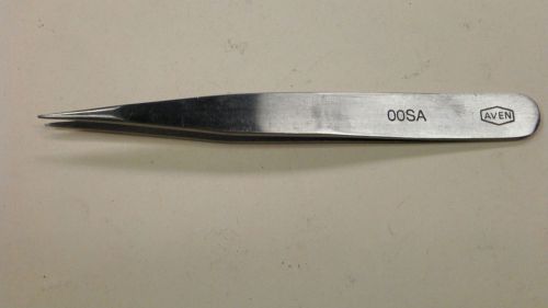 Used Aven OO-SA Stainless Antimagnetic, Anti-Acid Tweezer (Straight Tip)