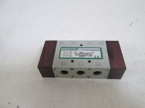 NUMATICS VALVE L11PP452O000000 *NEW OUT OF BOX*