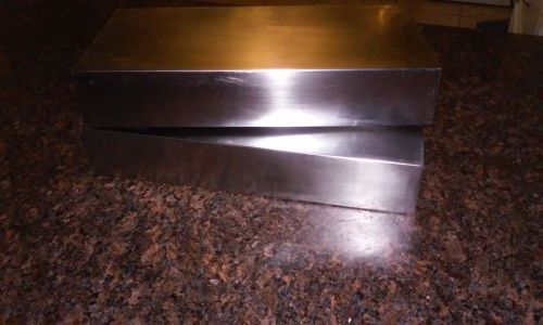 Stainless steel shelves