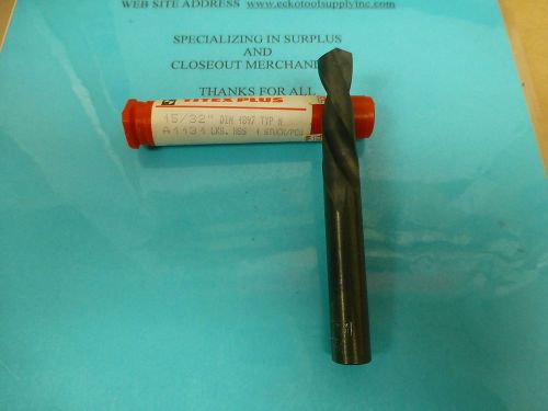 Screw machine drill left hand 15/32 diameter high speed titex germany new $5.20 for sale