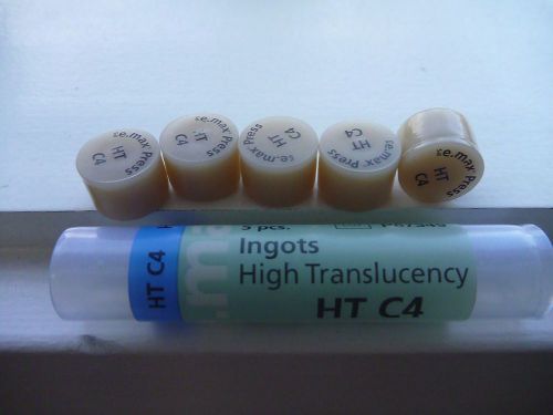 Emax HT C4 Ivoclar Press Ingots Pressable Ceramic dental lab (5 pk)