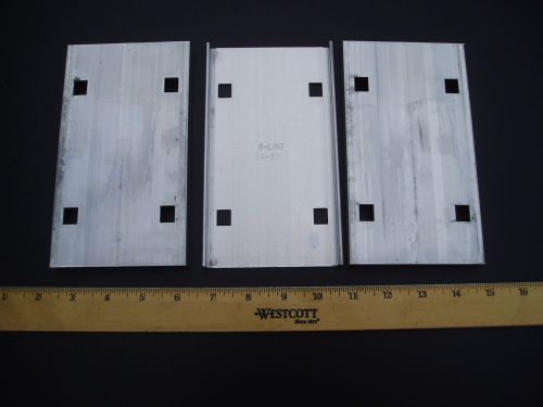 14 pair 28 pcs cooper b-line aluminum splice plates size 4&#034; - no hardware for sale