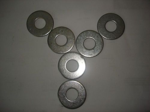 Lot of 6 - 3/4&#034; Heavy Duty Flat Washers