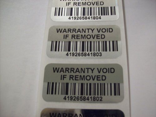 5000 svag bar code warranty protection hologram security labels stickers seals for sale