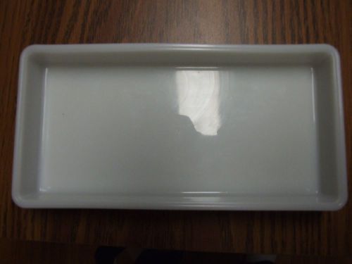 Antique Nevamar Cabinet Co Milk Glass Vintage Dental Instrument Tray No Int Shp