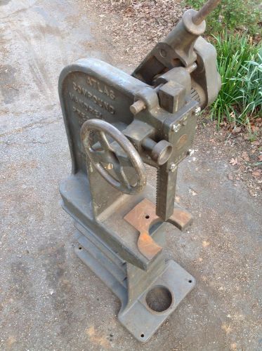 Atlas No. 3 Compound Mandrel Press 12 Ton With Stand