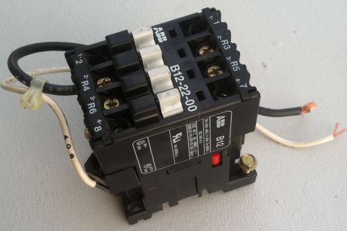 ABB B12C4P22-F CONTACTOR 4 POLE 120V 60HZ 110V 50HZ B12-22-00