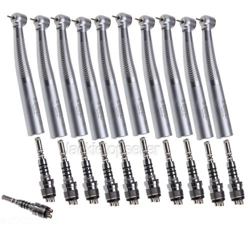 10X Fiber Optic Air Turbine Dental High Speed Handpiece 6 hole Coupler Fit KAVO