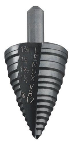 Lenox Vari-Bit #30912- VB12 7/8&#034; - 1 3/8&#034; Steam Oxide HSS 5 Hole Step Drill Bit