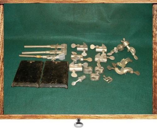 LOT OF SCIENTIFIC LAB CLAMPS FISHER ETC.