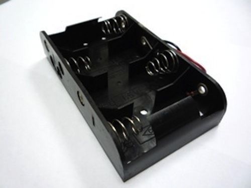 Battery case box holder for 4 x C size cells (6V)