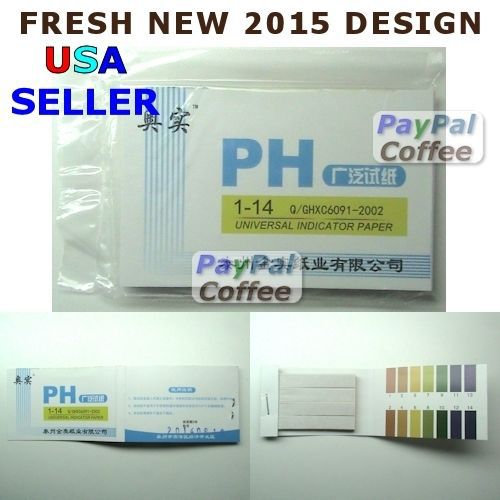 80 Fresh 1-14 pH Test Paper Strips Litmus Test Kit BODY WATER SOIL FOOD