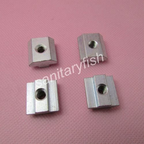 30pcs t sliding nut m6 for aluminum profile  with slot 6mm zinc coated plate for sale