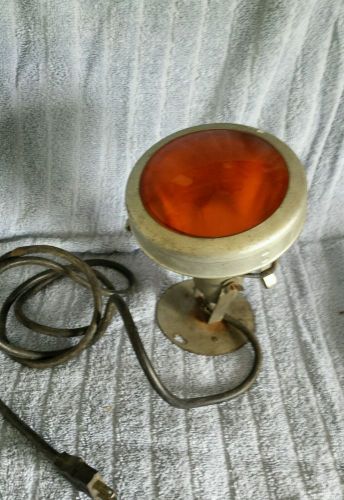 Vtg Industrial Light Fixture STEBER Up-Light Steampunk Spotlight Work Shop Lamp