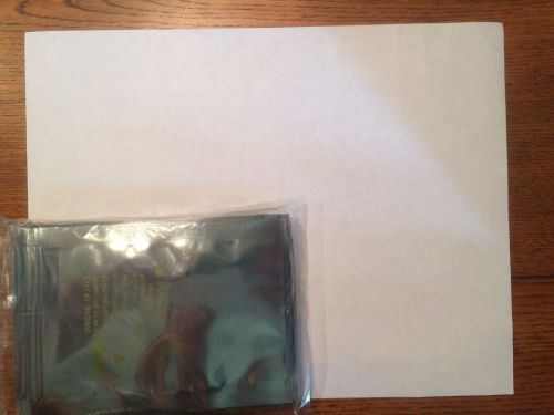 NIB set of 100 sz 3&#034; x 5 &#034; anti-static shield bags gray