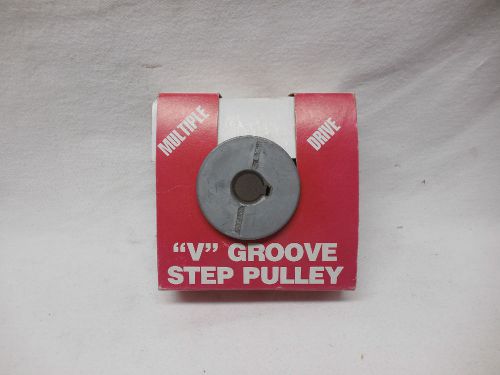 Vintage tools - 3 step v groove pulley cast aluminum cone - chicago die casting for sale