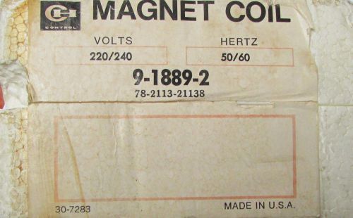 CUTLER HAMMER 9-1889-2 Size 2 Size 3 220 240 V Coil 9 1889 2