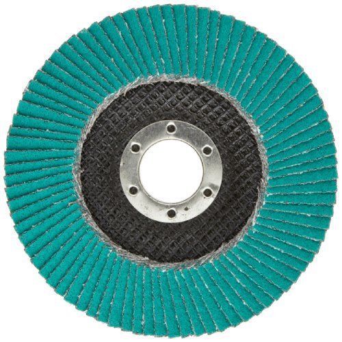 3M 577F Flap Disc , T29, Alumina Zirconia, Dry/Wet, 4-1/2&#034; Diameter, 60 Grit,