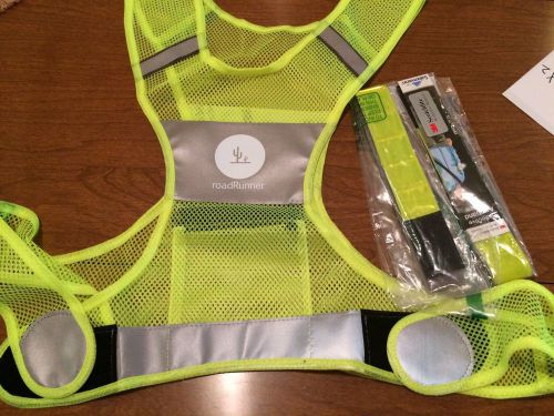 3M RoadRunner Reflective Vest &amp; 2 Reflective Strips - Yellow (M/L)