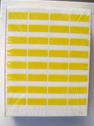 1600 yellow stickers labels (50 sheetsx32) printable removable garage sale flea for sale