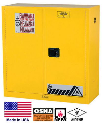 CABINET Hazardous Materials / Flammable Liquids - 30 Gallon - 44H x 43W x 18D  Y