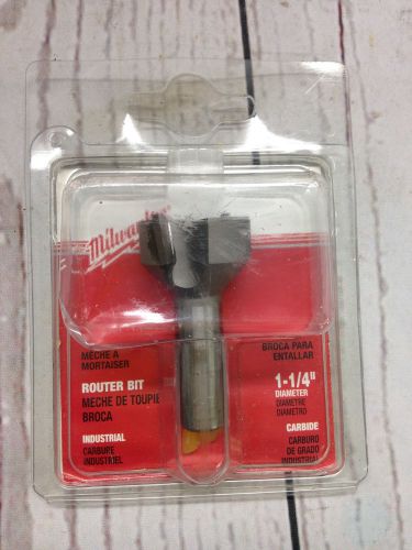 Milwaukee Router Bit 1 1/4&#034; Mortising 48-23-6120 Carbide Industrial