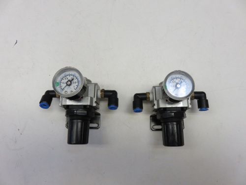 SMC AR2560 AirRegulator 0-1 MPa Pressure Gauge (Lot of 2)