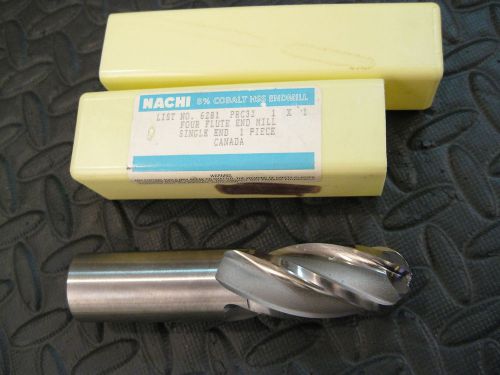 Nachi 1&#034; Ball Endmill, Cobalt 4 Flute, 2&#034; doc, 6281, PRC32 Lead 5.440