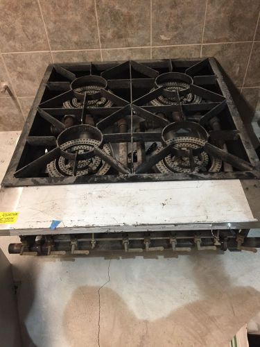 NEW HUGE FOUR BURNER NAT GAS STOCK POT RANGE 3 RINGS PER BURNER