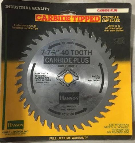 Hanson saw blade