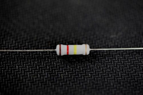 10 PC CARBON FILM 1 WATT RESISTORS 120000 ohm / 120K  +/- 5% CR-1W-120K