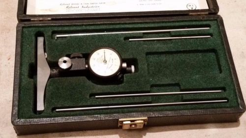 RELIANT Dial Depth Gage MADE WITH FEDERAL INDICATOR IN USA VERY NICE