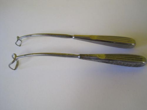 LOT OF 2 V MUELLER RH4445 K ADENOID CURETTE REVERSE CURVE SIZE 0 3 STAINLESS