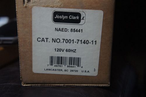 2  JOSLYN CLARK 40A 500VDC CONTACTOR COIL 120- VOLT 7001-7140-11