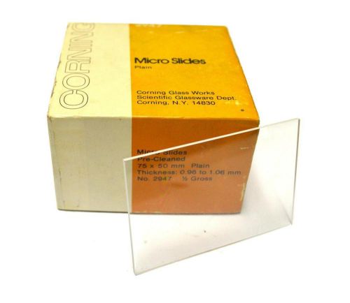 NEW CORNING 2947 PLAIN MICRO SLIDES 75 MM x 50 MM