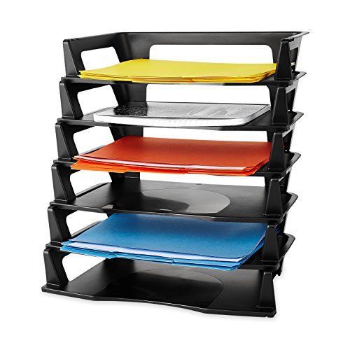 Rubbermaid Regeneration Plastic Letter Tray 6 Pack 86028