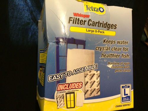 8 Pack**TETRA Whisper FILTER CARTRIDGES*Size LARGE****FREE SHIPPING!!