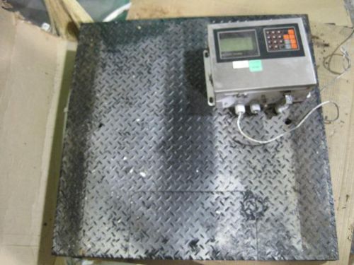 METTLER TOLEDO VERTEX 36X36&#034; PLATFORM FLOOR SCALE MDL 744 w/8141 DIGITAL READOUT