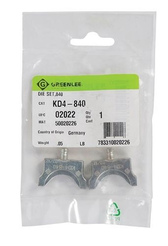 GREENLEE KD4-840 DIE SET,840