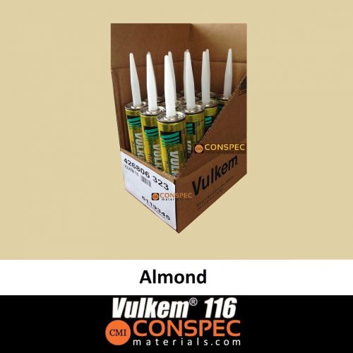 Tremco Vulkem 116 Polyurethane 10oz Sealant ALMOND 12-PACK Cartridges