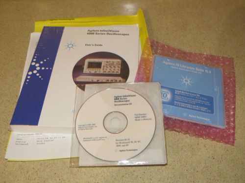 AGILENT / HP  INFINIIVISION 6000 SERIES OSCILLOPSCOPE  MANUAL SOFTWARE -NEW