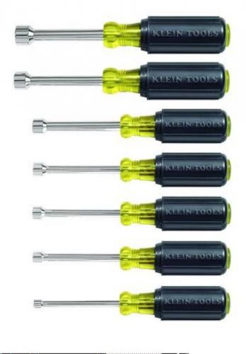 Klein Tools 631 7-Piece Cushion-Grip Nut-Driver Set - 3&#034;-Shanks Model 647