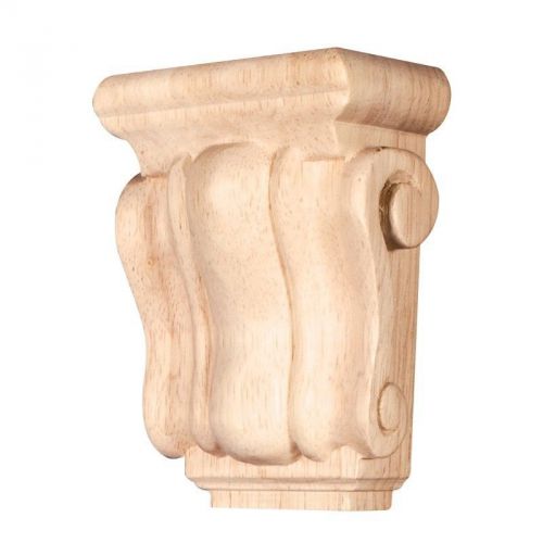 Oak Wood- Mini 3&#034; x 1-3/4&#034; x 4-1/4&#034; Traditional Wood Corbel- # CORMI-OK