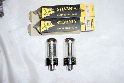 Pair NOS Sylvania 6W4GT Tubes