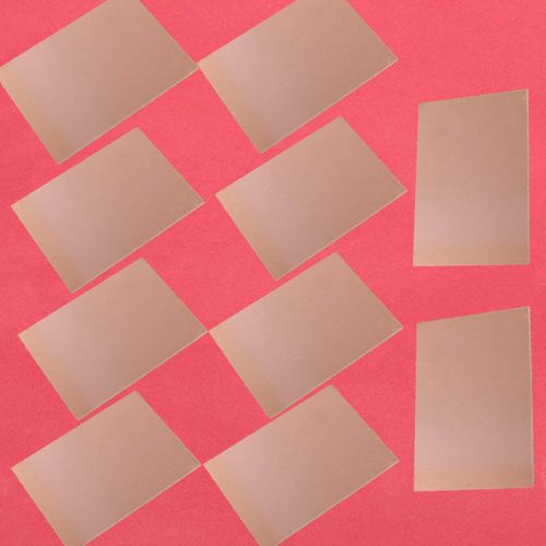 10pcs 50x70x1.5mm One-Side Copper Clad Single PCB Board Glass Fiber 5 X 7 CM