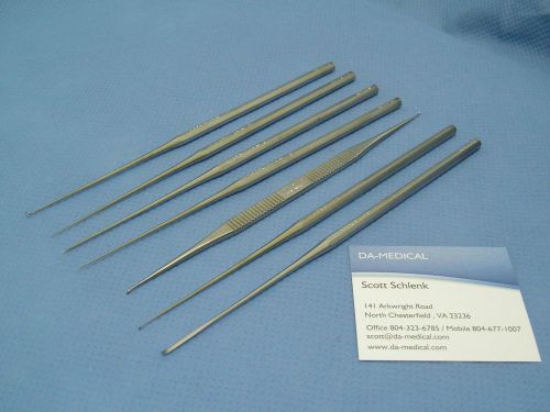 V mueller paparella ear instrument set, german, ent, 7 units for sale