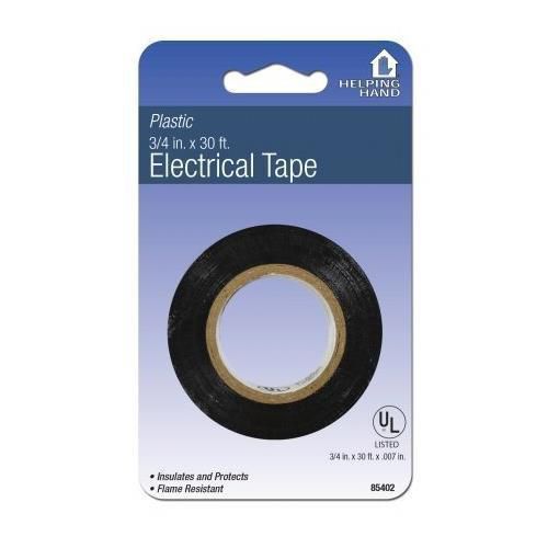 Helping Hands 85402 .75 in. X 30 in. Black Electrical Tape Pack Of 6