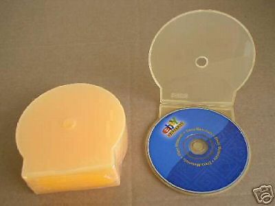 200 NEW ORANGE CD/DVD CLAMSHELL CASES JS103