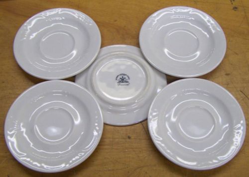 5 Homer Laughlin 5 5/8&#034; Plate Ameriwhite Pristine