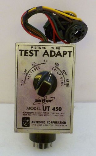 TV Television Picture Tube Tester Anchor Antronic Model UT 450, Vtg